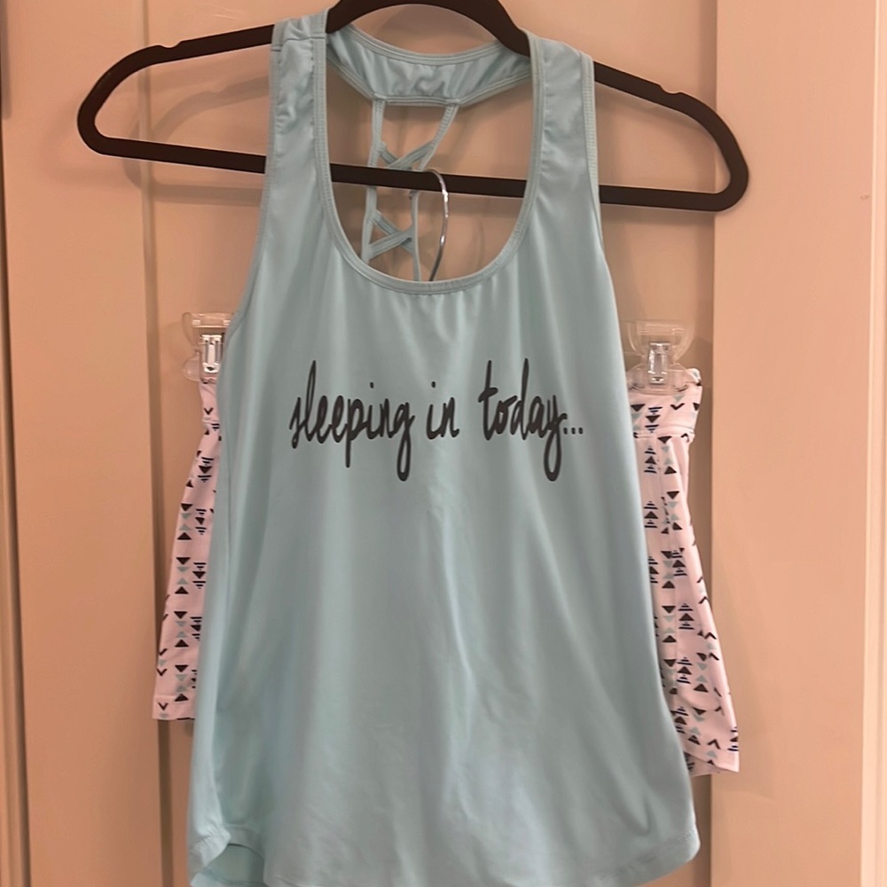 Sleeping in Today Tank Short Pajama Set